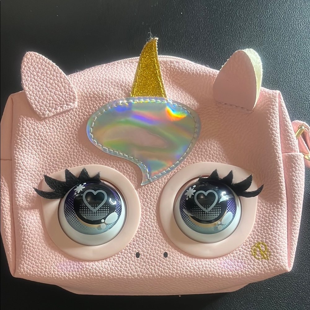 Pink and Gold Unicorn Bag with Horn and Ears